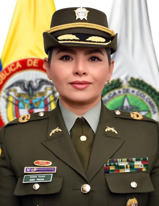 Teniente coronel Ruby Leonor Pinz&oacute;n Pinz&oacute;n