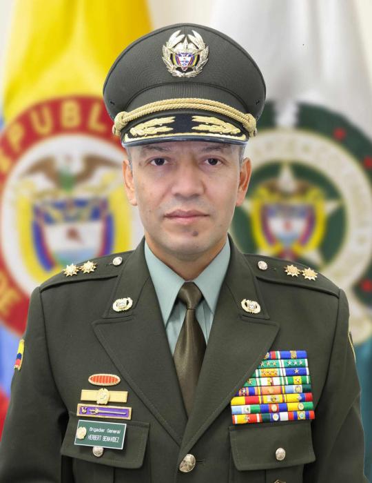 Brigadier general Herbert Luguiy Benavidez Valderrama