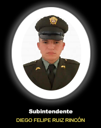 Subintendente DIEGO FELIPE RUIZ RINC&Oacute;N